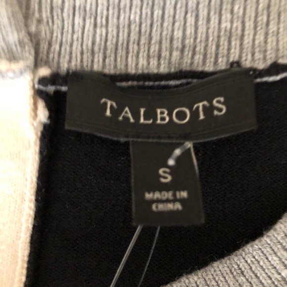 Mondrian-50s-chic, silk/ctn sweater Talbots, NWT - Picture 6 of 7